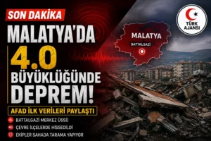 Malatya’da 4.0 Büyüklüğünde Deprem: AFAD İlk Verileri Paylaştı