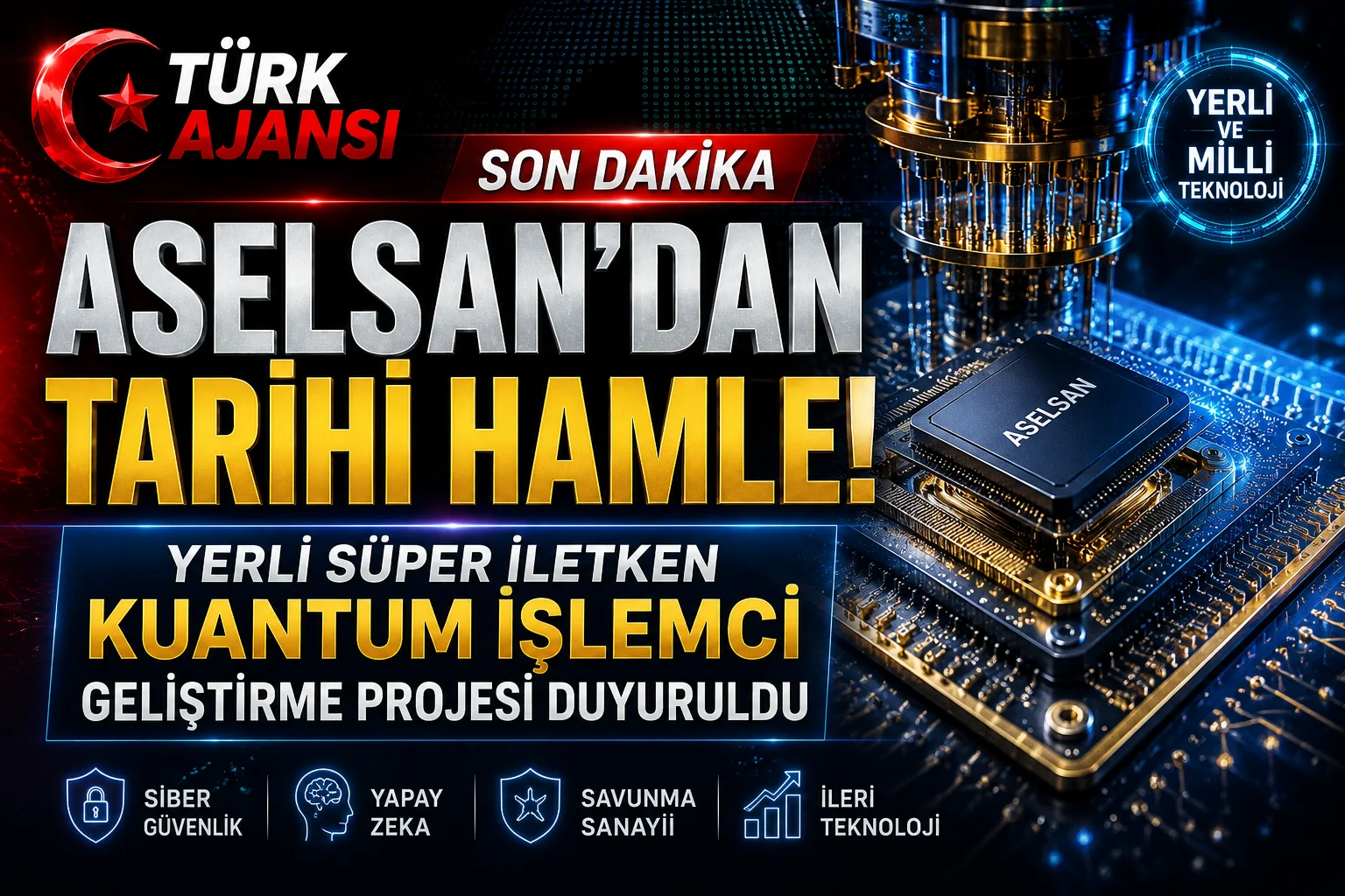 ASELSAN’dan Yerli Süper İletken Kuantum İşlemci Hamlesi 1 ASELSAN’dan Yerli Süper İletken Kuantum İşlemci Hamlesi