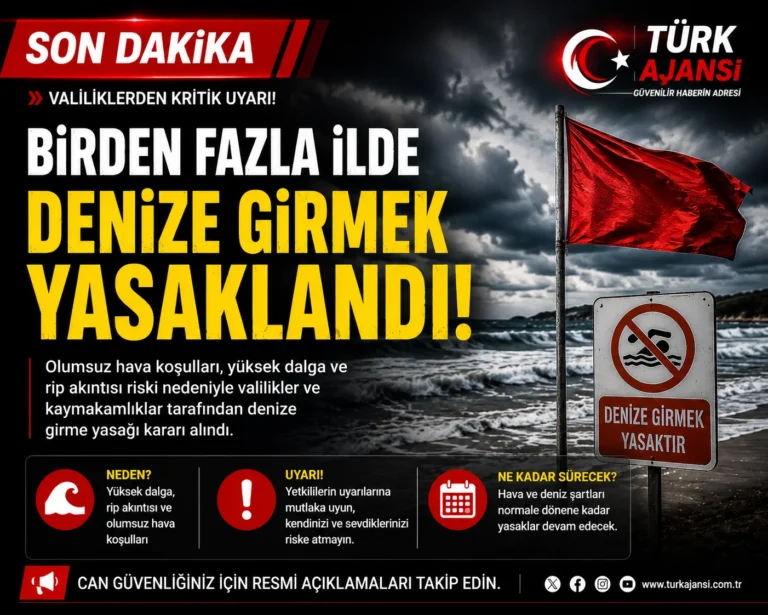 Denize Girmek Yasaklandı: Olumsuz Hava Koşulları Nedeniyle Kritik Karar