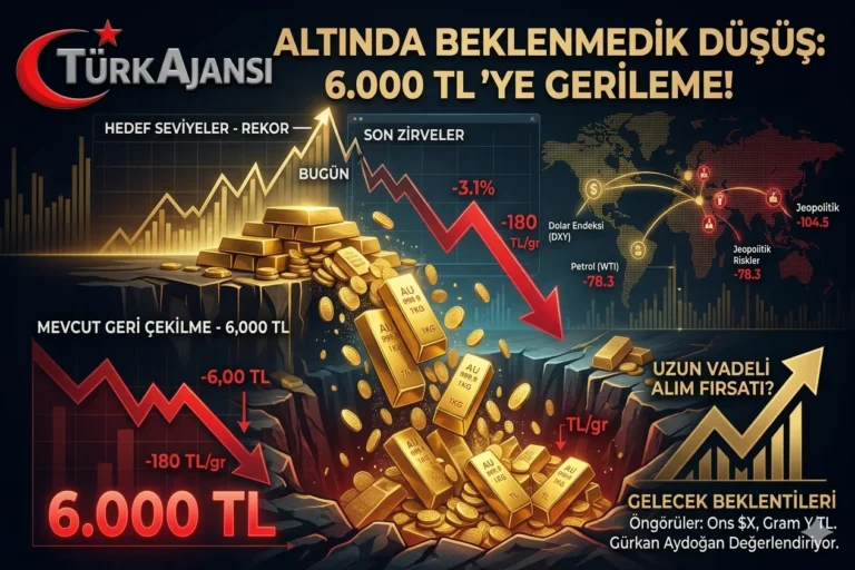 Altın Fiyatlarında Düşüş: 6 Bin TL Kritik Eşiği Kırıldı, Uzmanlar Geleceği Tartışıyor