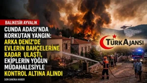 Ayvalık Cunda Adası’ndaki Orman Yangını Kontrol Altına Alındı