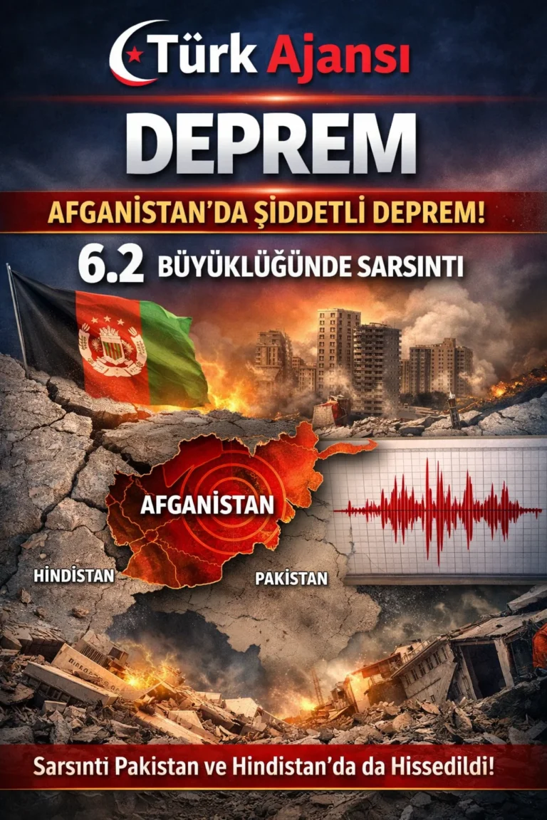Afganistan’da 6.2 Büyüklüğünde Deprem