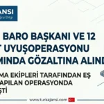 Denizli Uyuşturucu Operasyonu: Baro Başkanı Gözaltında