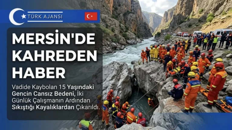 Mersin Boğulma Vakası: 15 Yaşındaki Çocuğun Cansız Bedeni Çıkarıldı