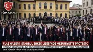 İstanbul Erkek Lisesi Mezuniyet Töreninde Protesto