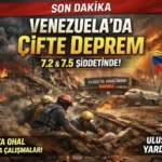 Venezuela’yı Çifte Deprem Vurdu: 7.2 ve 7.5 Büyüklüğünde Sarsıntılar Panik Yarattı!