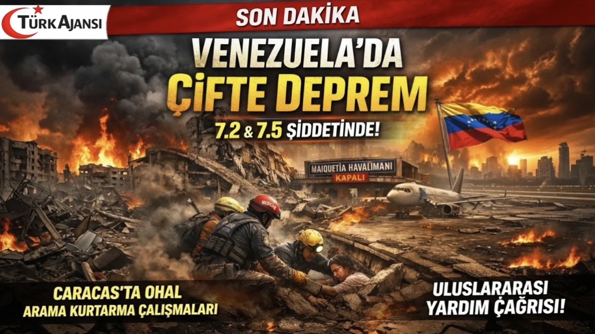 Venezuela’yı Çifte Deprem Vurdu: 7.2 ve 7.5 Büyüklüğünde Sarsıntılar Panik Yarattı!