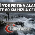 İzmir’e Sarı Kodlu Fırtına Uyarısı: Rüzgar Hızı 80 Km’ye Ulaşacak