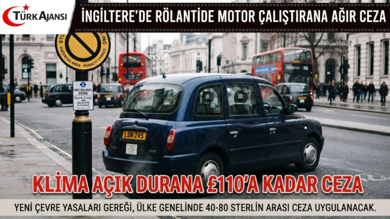 İngiltere’de Sürücülere “Klima” Cezası: Park Halinde Motoru Çalıştırana Ceza Yağacak!