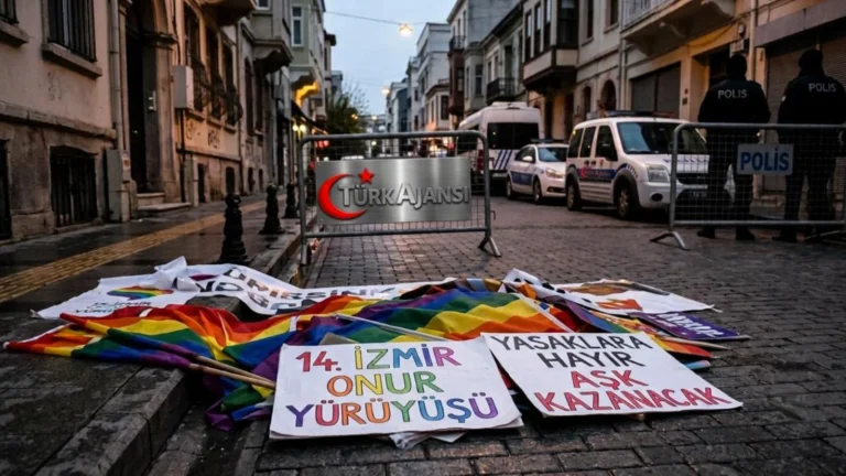 İzmir’de Valilik Yasağına Rağmen LGBTİ+ Yürüyüşü Düzenlendi