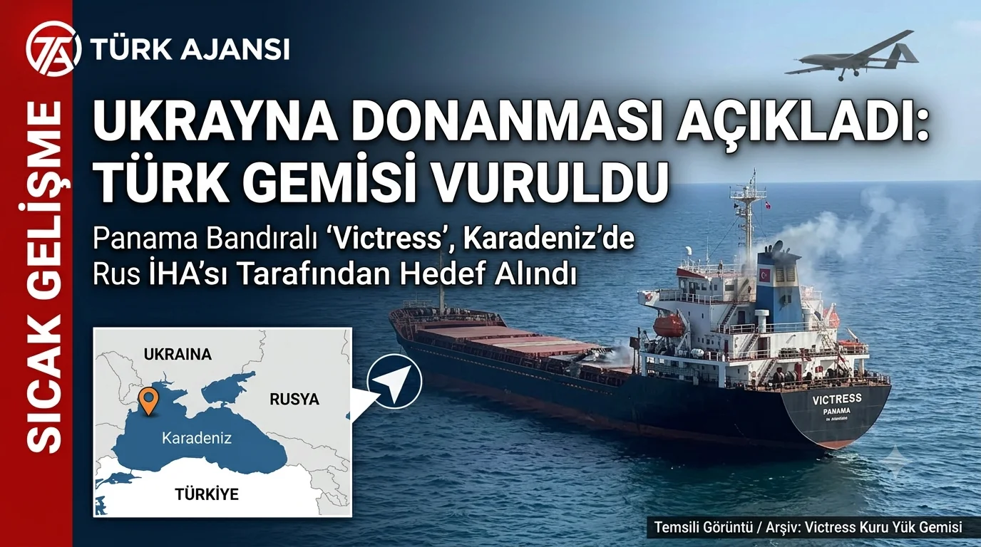 Ukrayna Donanması: Türk Kuru Yük Gemisi Victress Rus İHA’sı Tarafından Vuruldu