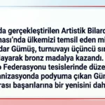 Ankara Artistik Bilardo Dünya Şampiyonası’nda Serdar Gümüş Bronz Kazandı