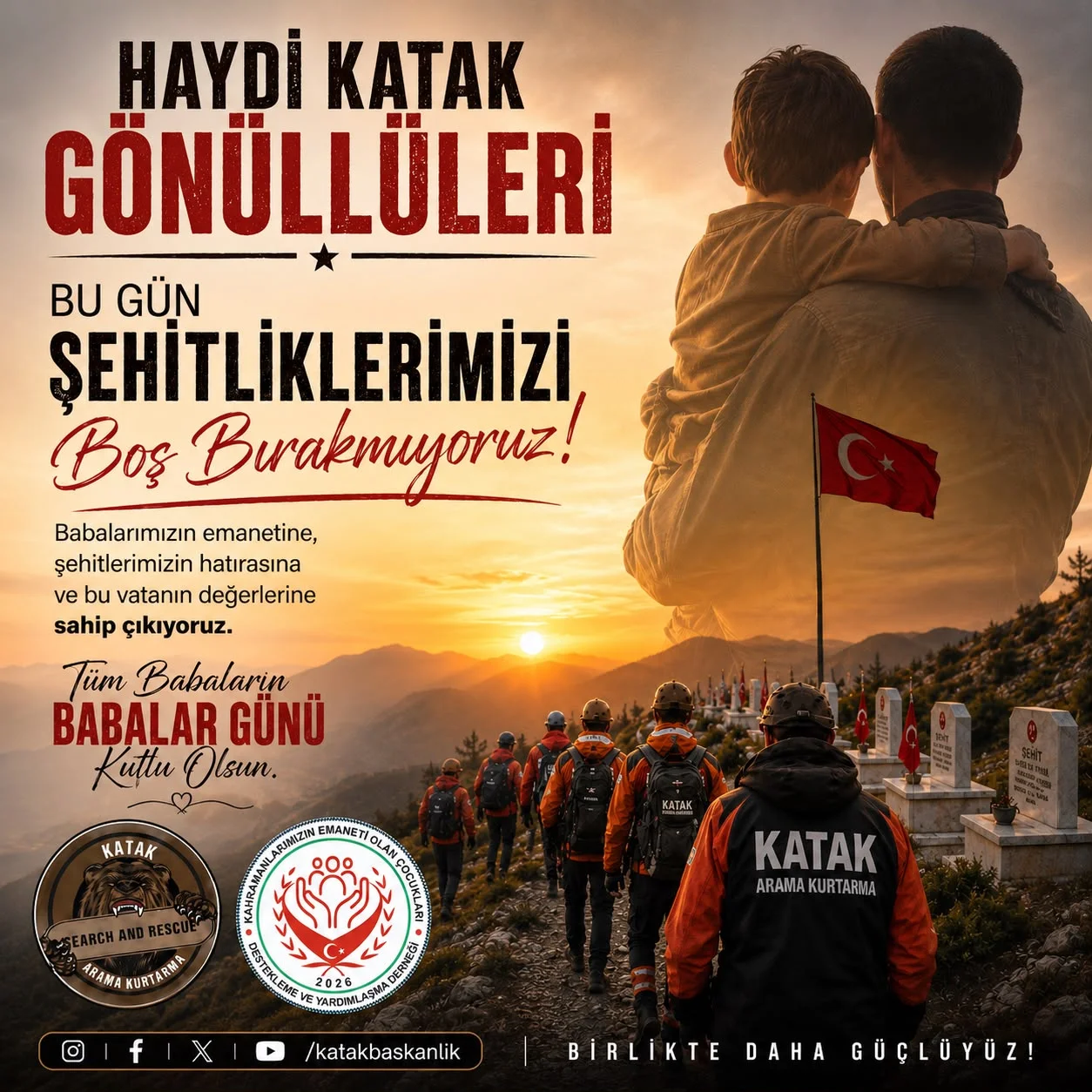 KATAK Babalar Günü Şehitlik Ziyareti Çağrısı Yaptı