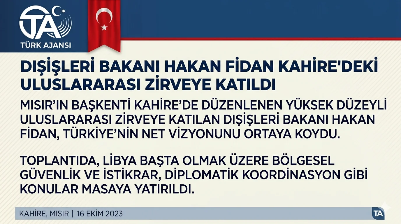 Hakan Fidan Kahire’de Düzenlenen Libya Toplantısına Katıldı