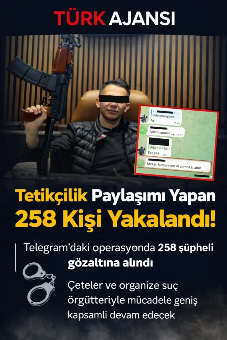 Emniyet’ten Tetikçilik Operasyonu: 258 Şüpheli Gözaltına Alındı