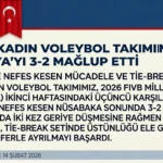 Almanya’yı 3-2 Yenen Filenin Sultanları VNL’de Kazandı