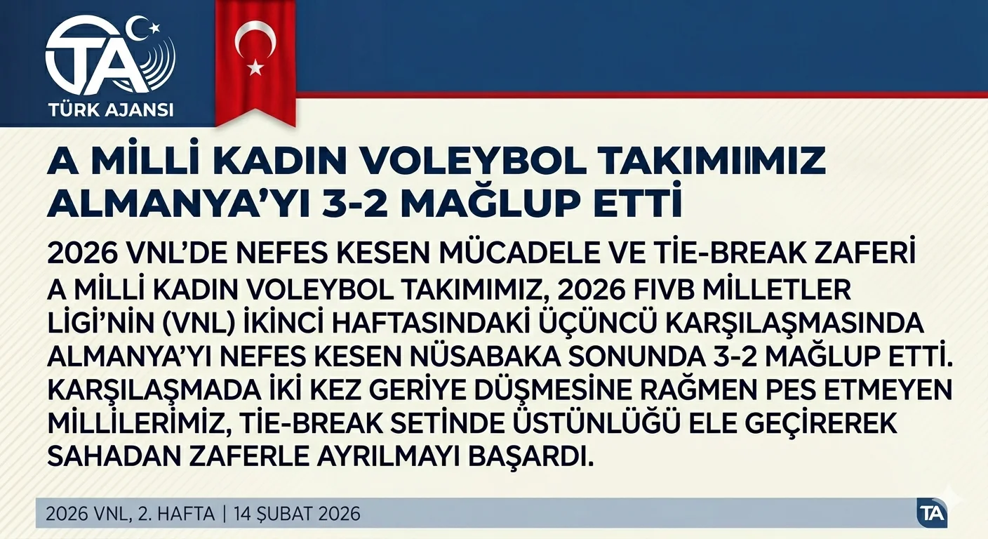 Almanya’yı 3-2 Yenen Filenin Sultanları VNL’de Kazandı