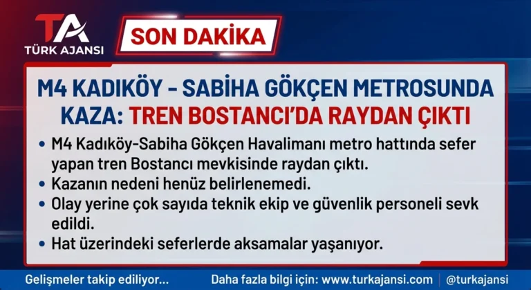 İstanbul Metrosu Raydan Çıktı: M4 Hattında Seferler Durdu
