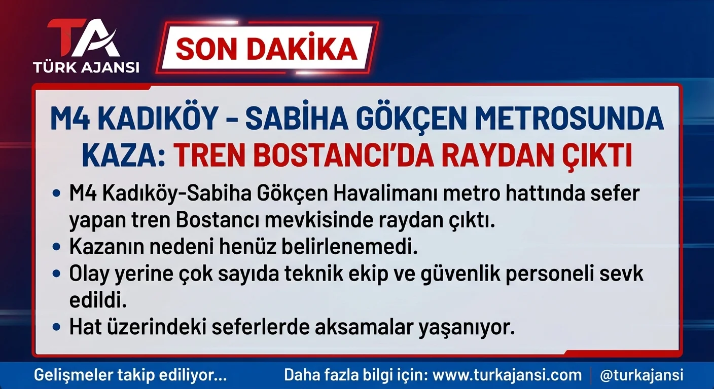 İstanbul Metrosu Raydan Çıktı: M4 Hattında Seferler Durdu