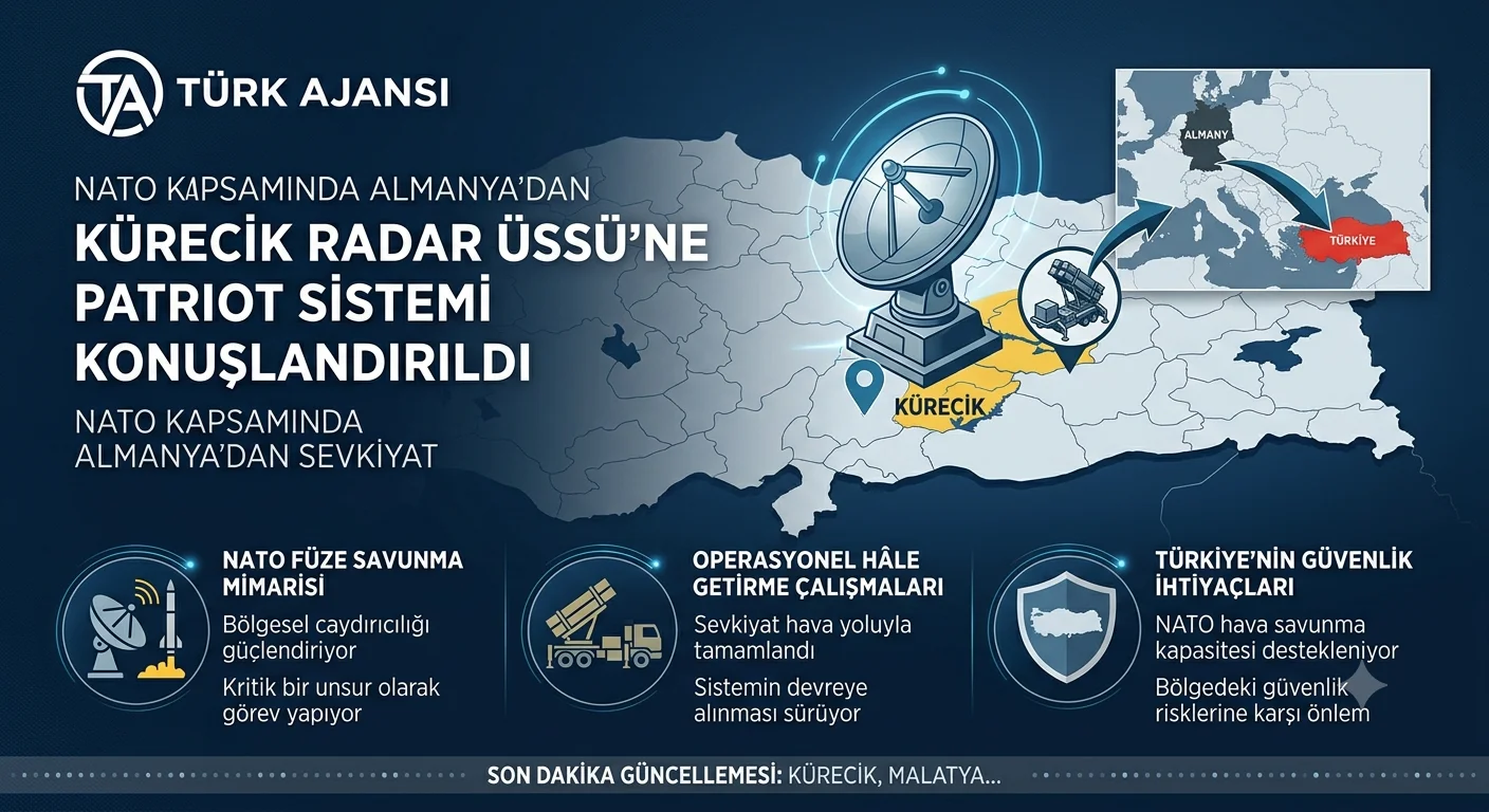 Almanya’dan Patriot Hava Savunma Sistemi Malatya Kürecik Radar Üssü’ne Konuşlandırıldı