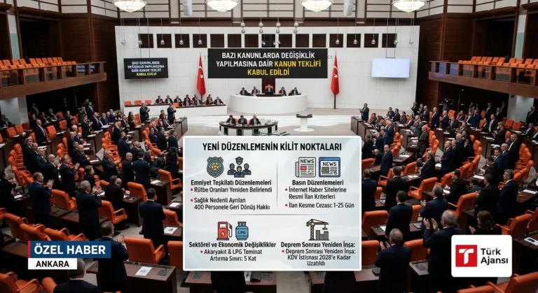TBMM’de Yeni Düzenleme: Emniyet ve Basına Yönelik Kanun Teklifi Yasalaştı