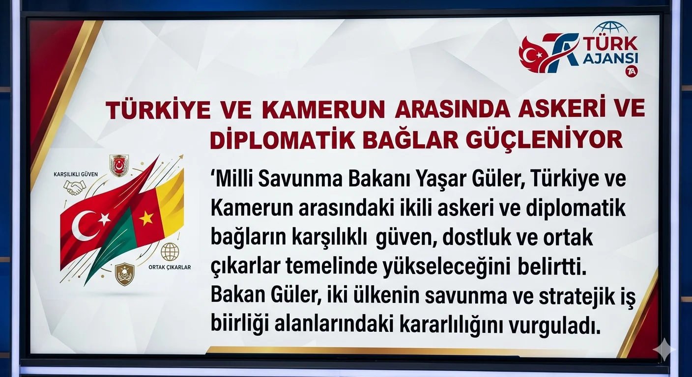 Türkiye Kamerun İlişkileri İleri Seviyeye Ulaşacak: Bakan Güler Açıklaması