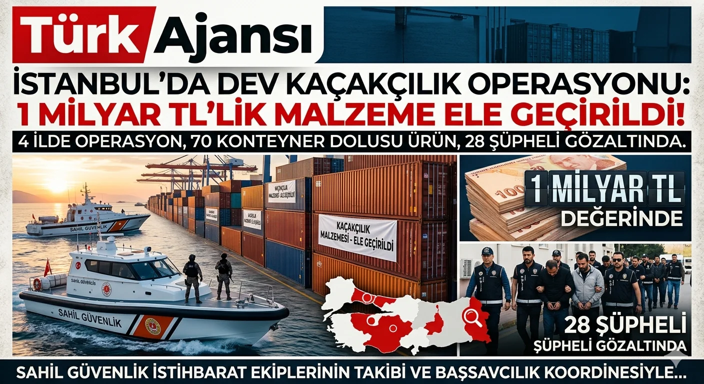 Kaçakçılık Operasyonu İstanbul Merkezli 4 İlde Düzenlendi