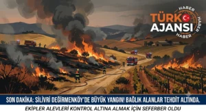Silivri Değirmenköy’de Bağlarda Yangın: Ekipler Müdahale Ediyor