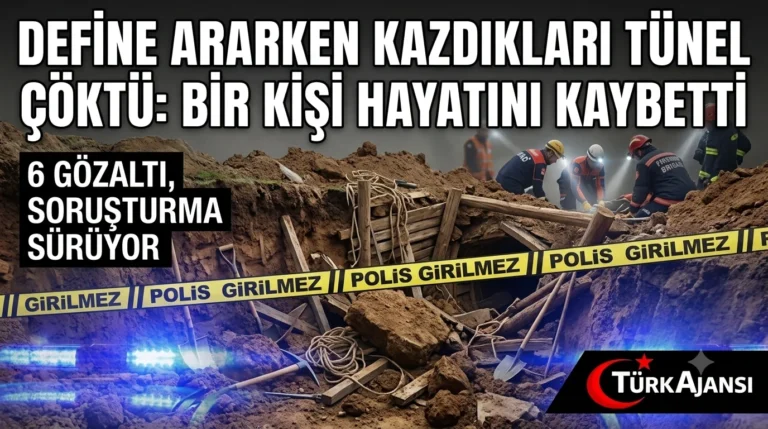 Define Ararken Tünel Çöktü: Bir Kişi Hayatını Kaybetti