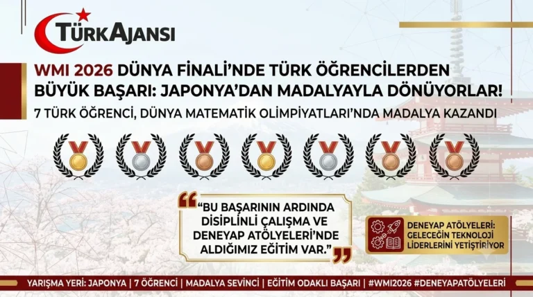 Türk Öğrenciler Japonya’daki Matematik Finalinden Madalyayla Döndü