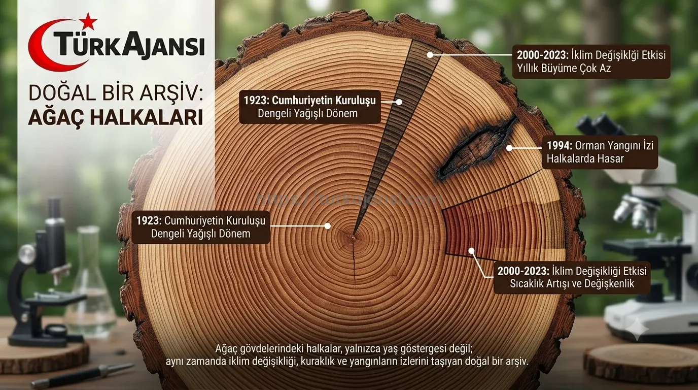 Ağaçların Gövdesindeki Halkalar Doğanın Hafızasını Taşıyor