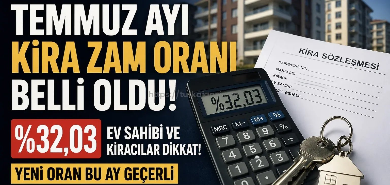 SON DAKİKA | Temmuz Ayı Kira Zam Oranı Belli Oldu! Ev Sahibi ve Kiracılar Dikkat