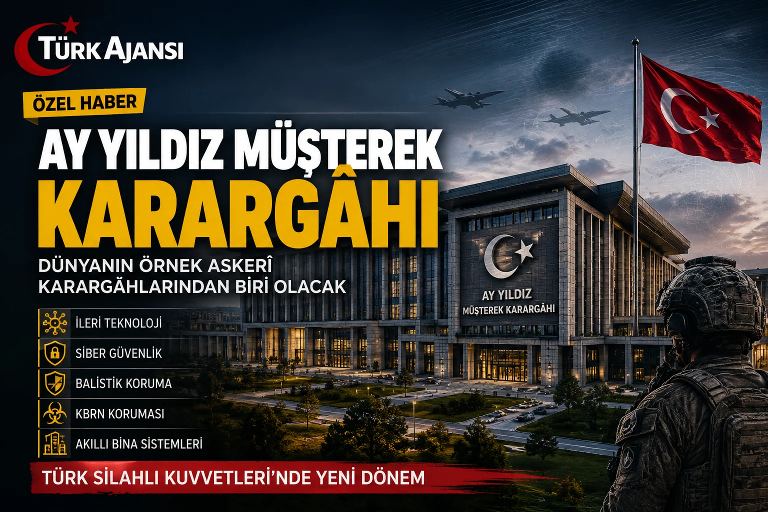 Ay Yıldız Müşterek Karargâhı Dünyanın Örnek Askerî Üslerinden Biri Olacak 1 Ay Yıldız Müşterek Karargâhı Dünyanın Örnek Askerî Üslerinden Biri Olacak