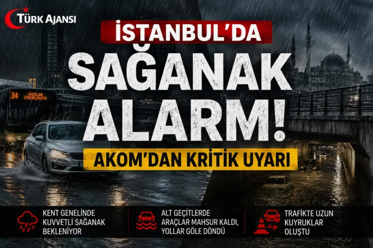 İstanbul’da Sağanak Alarmı: AKOM’dan Kritik Uyarı