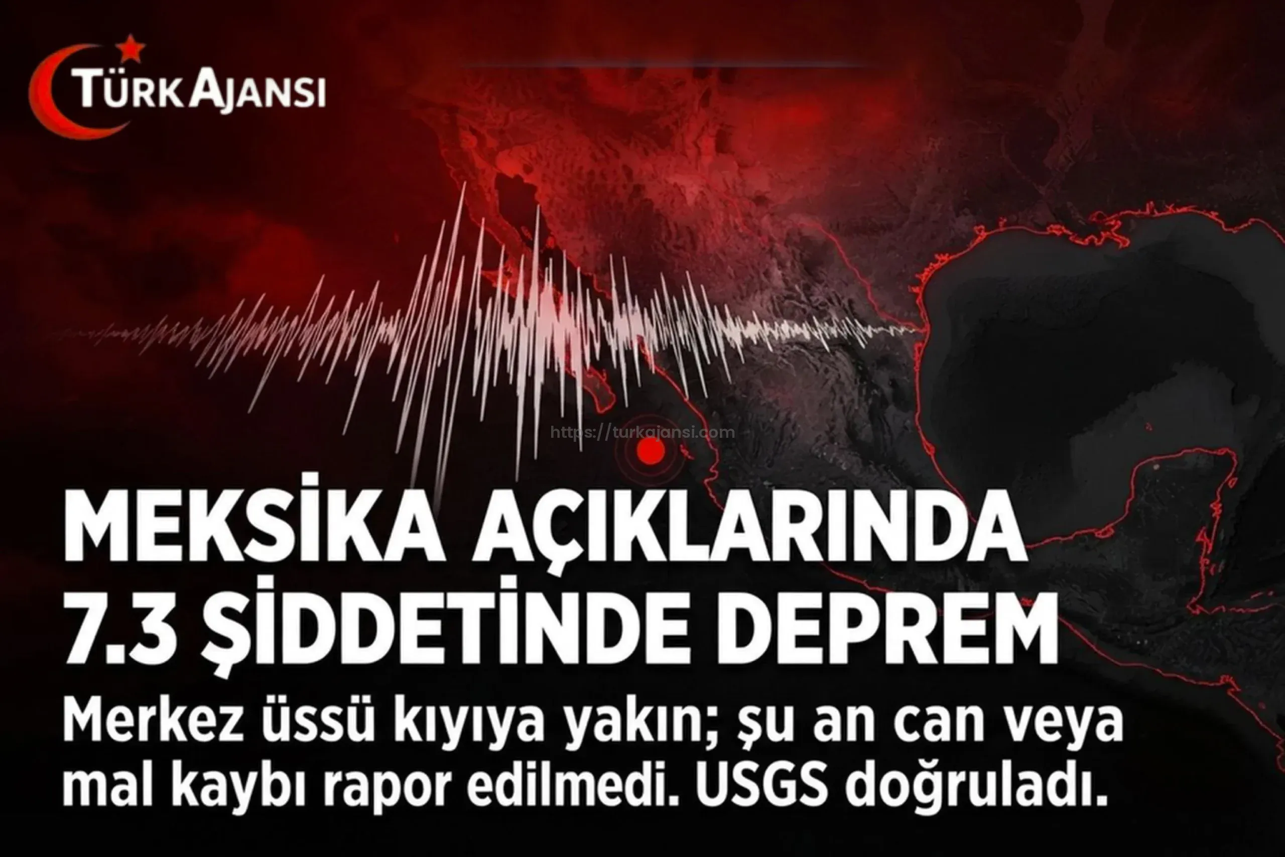7,3 Büyüklüğünde Meksika Açıklarında Deprem Meydana Geldi: ABD Jeolojik Araştırma Merkezi