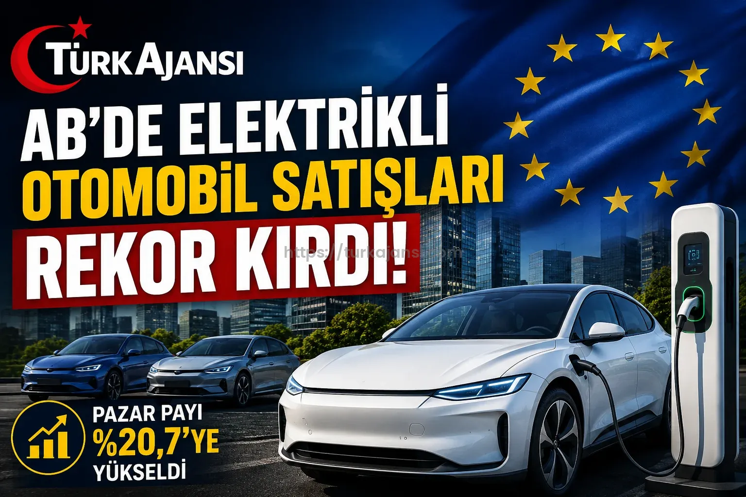 AB’de Elektrikli Otomobil Satışları Rekor Kırdı: Pazar Payı Yüzde 20,7’ye Yükseldi