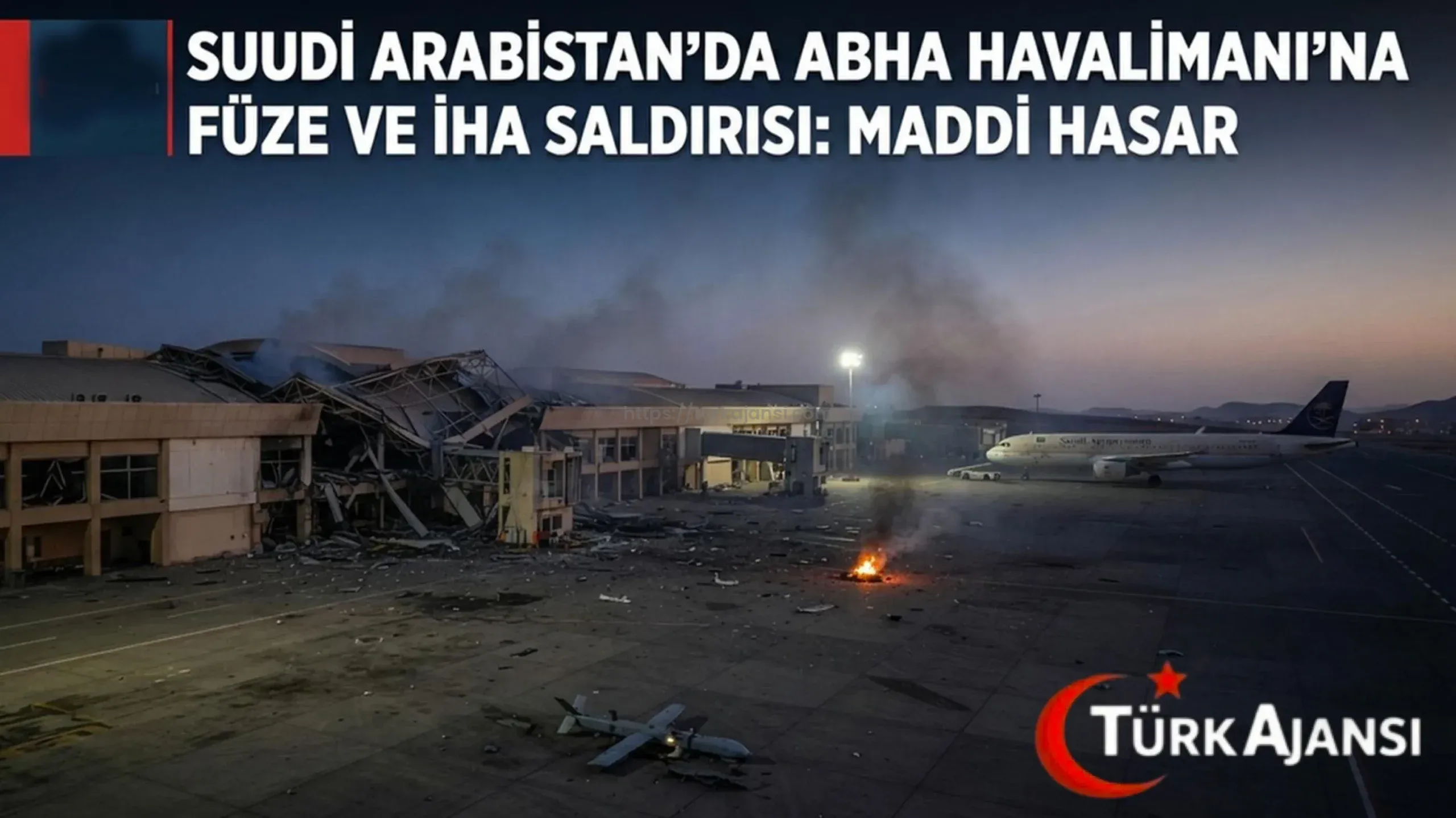 Abha Uluslararası Havalimanı Füze ve İHA Saldırısına Uğradı