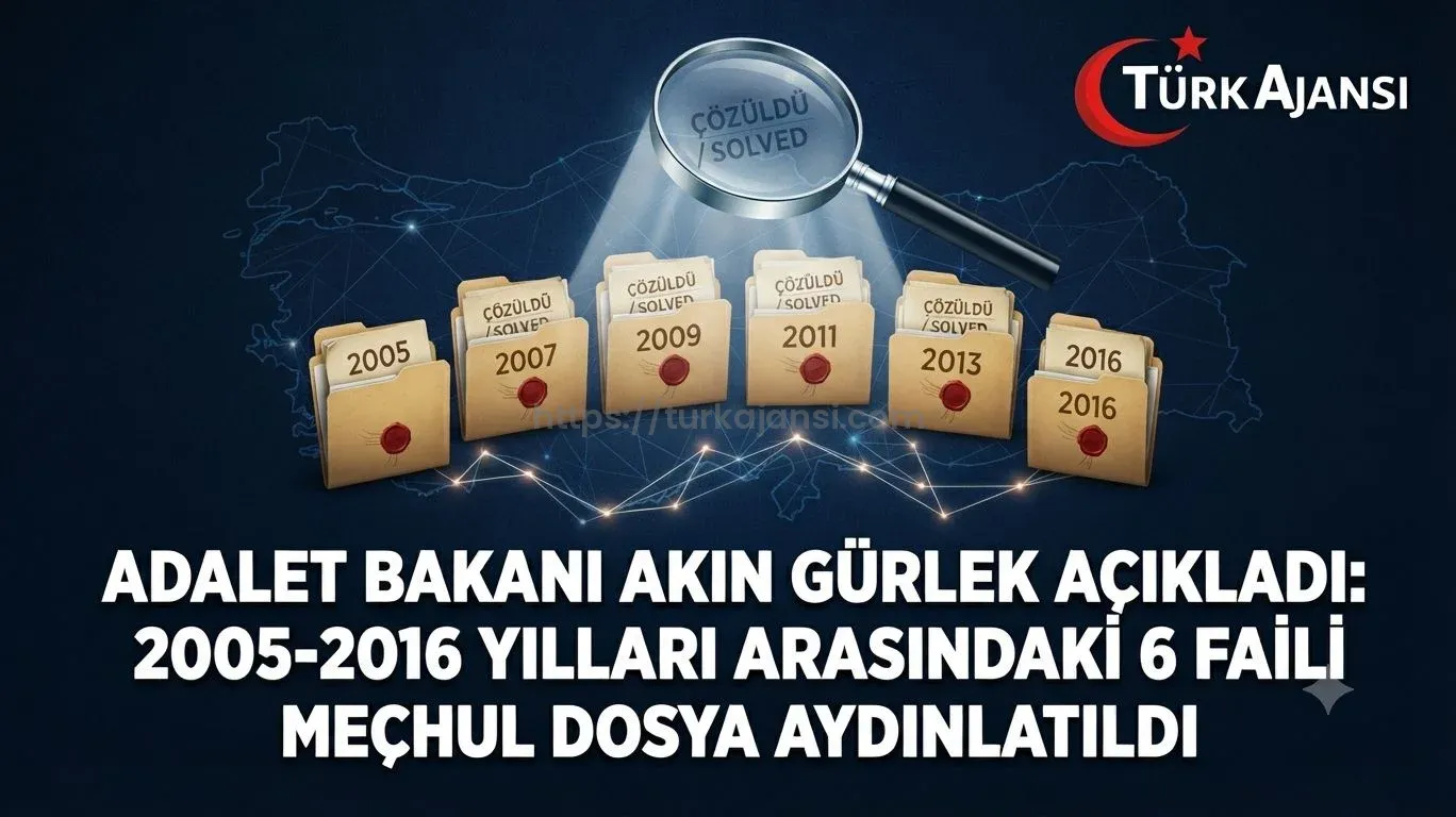 Adalet Bakanı Akın Gürlek’ten Faili Meçhul Dosyalar Açıklaması