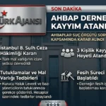 Ahbap Derneği Kayyım Ataması: İstanbul’da 3 İsme Kritik Yetki Devri