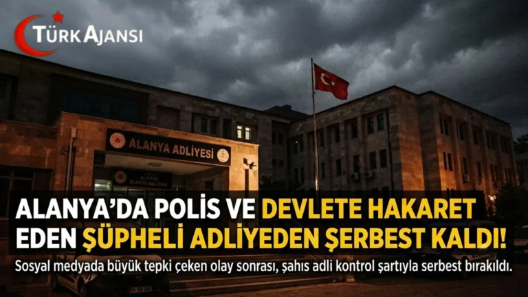 Alanya’da Devlete ve Polise Hakaret Ettiği İddia Edilen Şüpheli Serbest Bırakıldı – Tepkiler Büyüyor