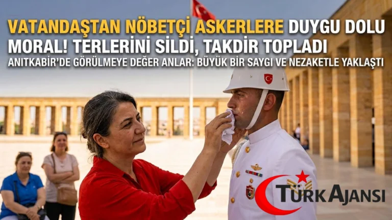 Anıtkabir’de Nöbet Tutan Askerlere Anlamlı Destek