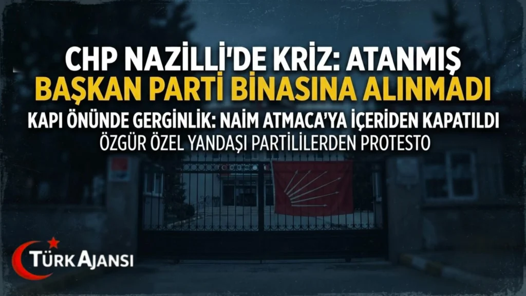 Aydın’da CHP Nazilli İlçe Başkanlığı Önünde Gerginlik: Atanan Başkan Binaya Alınmadı 7 Aydın’da CHP Nazilli İlçe Başkanlığı Önünde Gerginlik: Atanan Başkan Binaya Alınmadı
