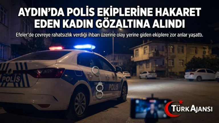 Aydın’da Polis Ekiplerine Hakaret Eden Kadın Gözaltına Alındı