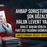 Bakan Gürlek: “Haluk Levent’in Kaçma Girişimi Oldu” – Ahbap Soruşturmasında Gözaltı Sayısı 39’a Yükseldi