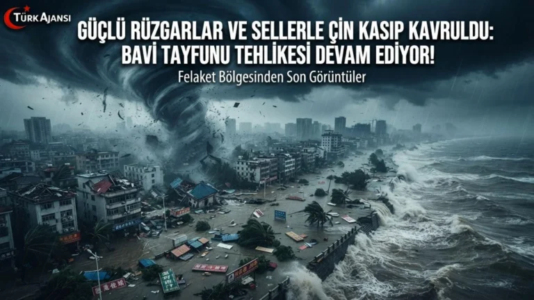 Bavi Tayfunu Çin’in Doğusunu Vurdu: Şiddetli Yağış ve Seller Hayatını Aksattı