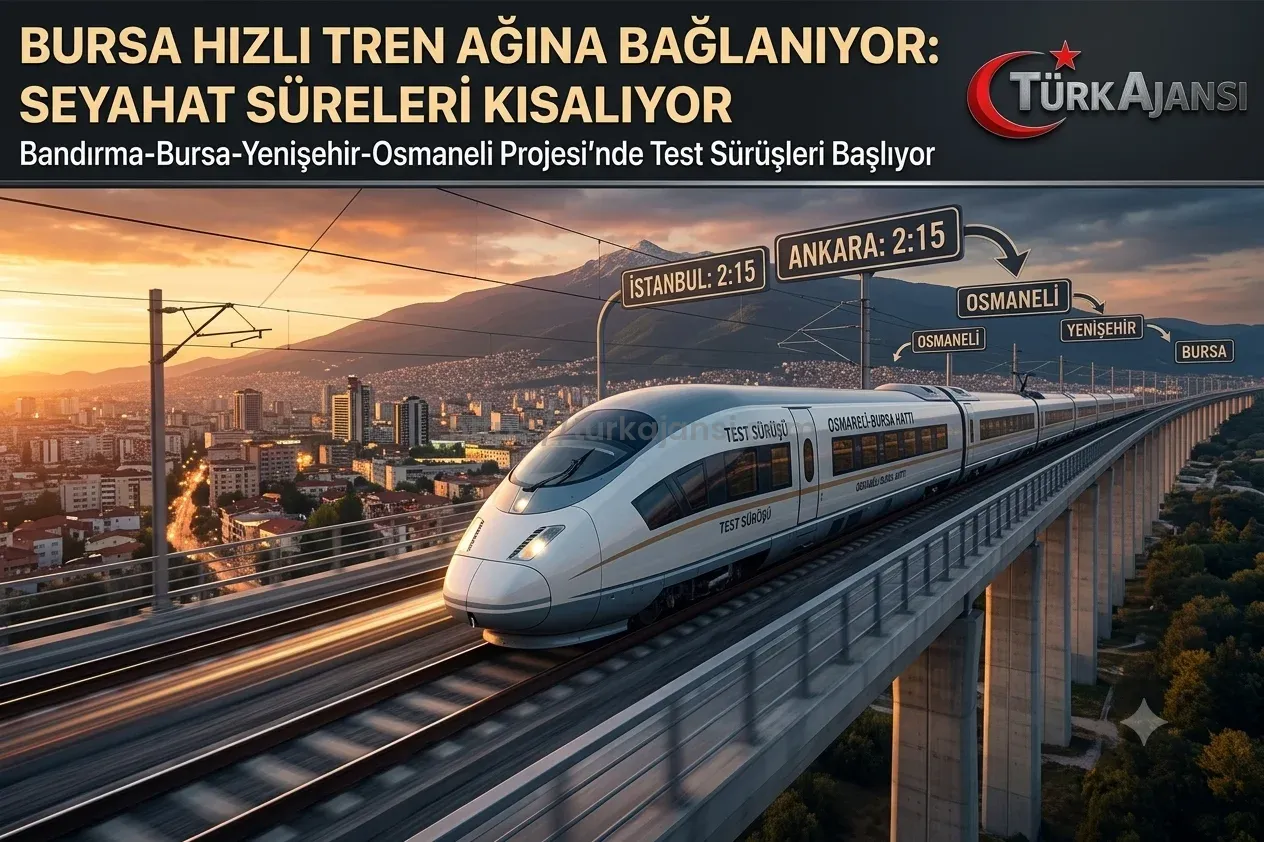 Bursa Hızlı Tren Projesi’nde Kritik Eşik: 201 Kilometrelik Hat Test Sürüşlerine Başlıyor