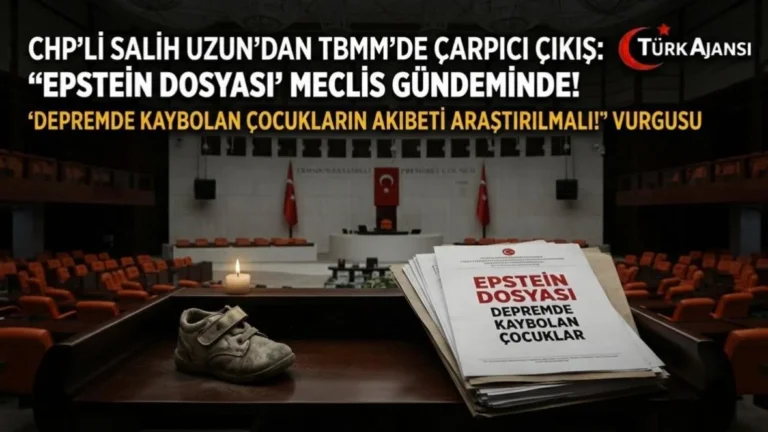 CHP Milletvekili Salih Uzun’dan Meclis’te Çarpıcı “Epstein Dosyası” Vurgusu: “Depremde Kaybolan Çocukların Akıbeti Araştırılmalı!”