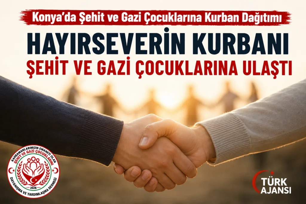Konya’da Şehit ve Gazi Çocuklarına Kurban Dağıtımı