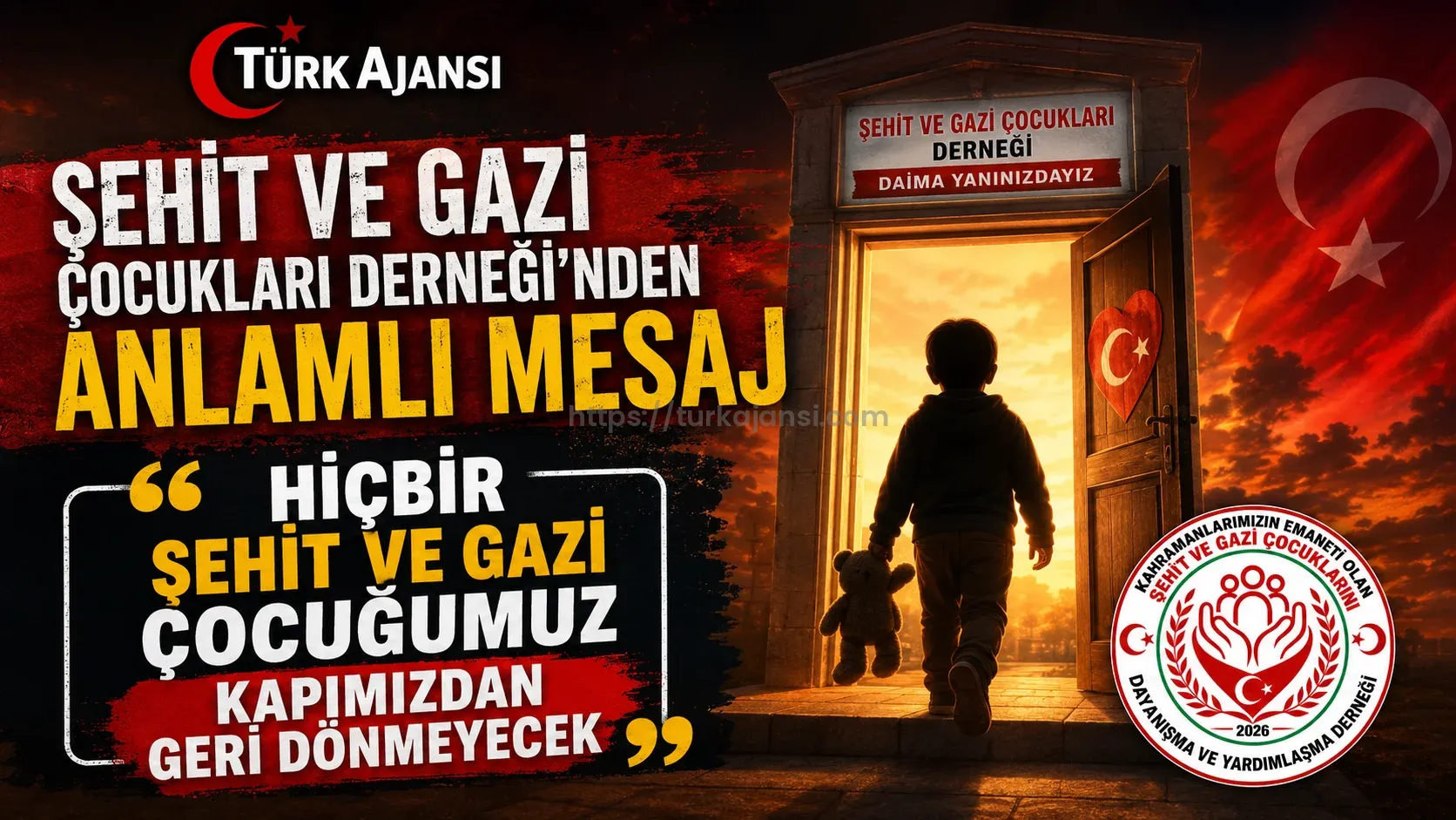 Şehit ve Gazi Çocukları Derneği’nden Anlamlı Mesaj