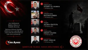 Aziz Şehitlerimizi Rahmet, Minnet ve Dualarla Anıyoruz